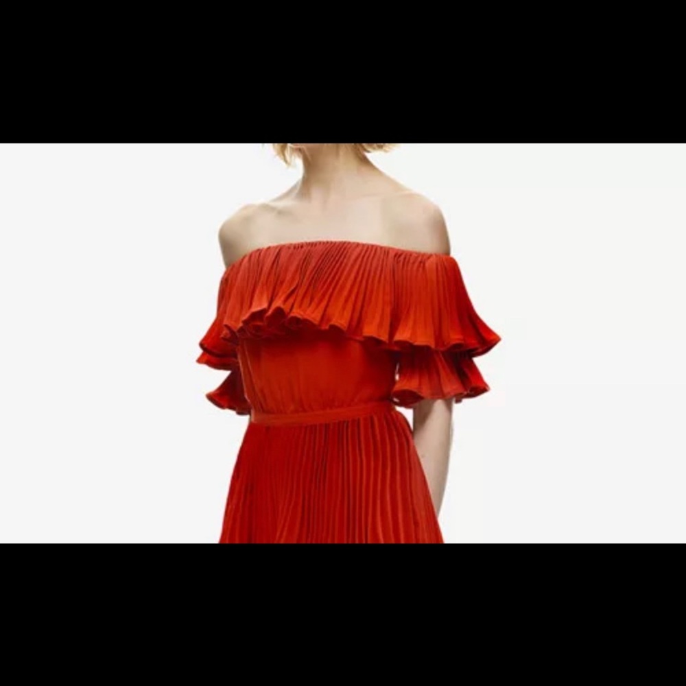 Ruffle Red Maxi Dress - Picture 3 of 3